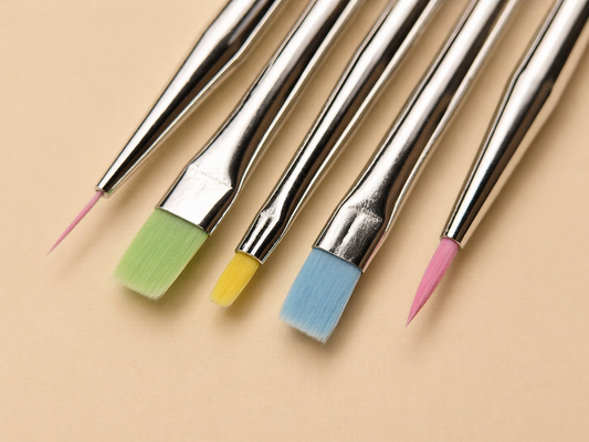 KIT 5 PINCELES FIBRA LIGERA MULTICOLOR