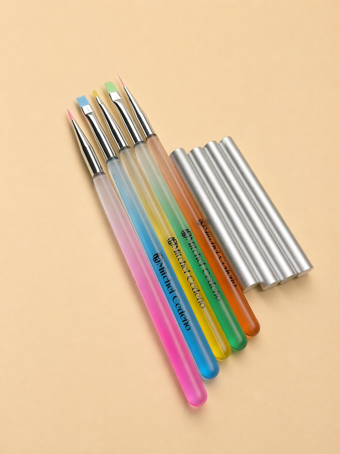 KIT 5 PINCELES FIBRA LIGERA MULTICOLOR